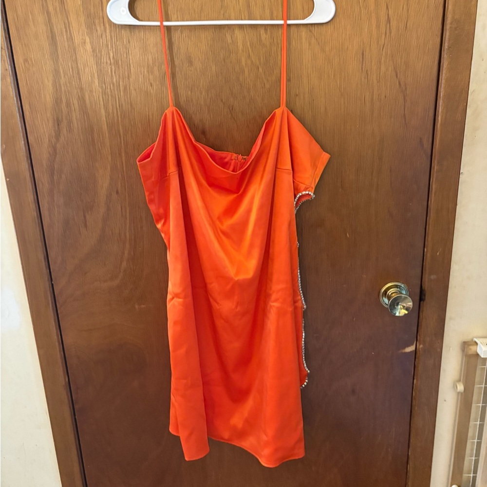Fashion Nova Bold Orange Dress size 3x